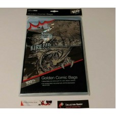 Ultra Pro - 1 Pack of 100 - Comic Book Bag  - Golden Size Comics up to 7-3/4” x 10-1/2” (19.6cm x 26.6cm)